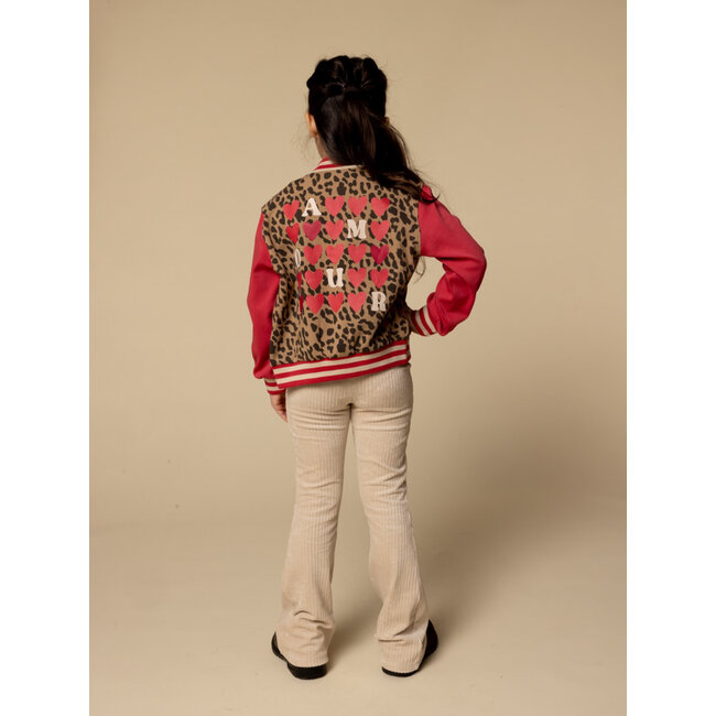 2532-7335-924 Little sweat baseball jacket 924 Leopard AO