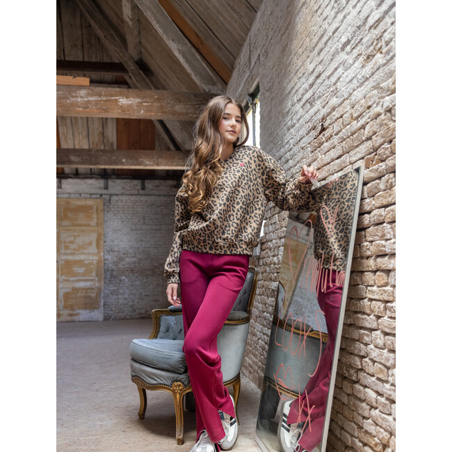 2532-5316-924 10Sixteen Sweater 924 Leopard AO