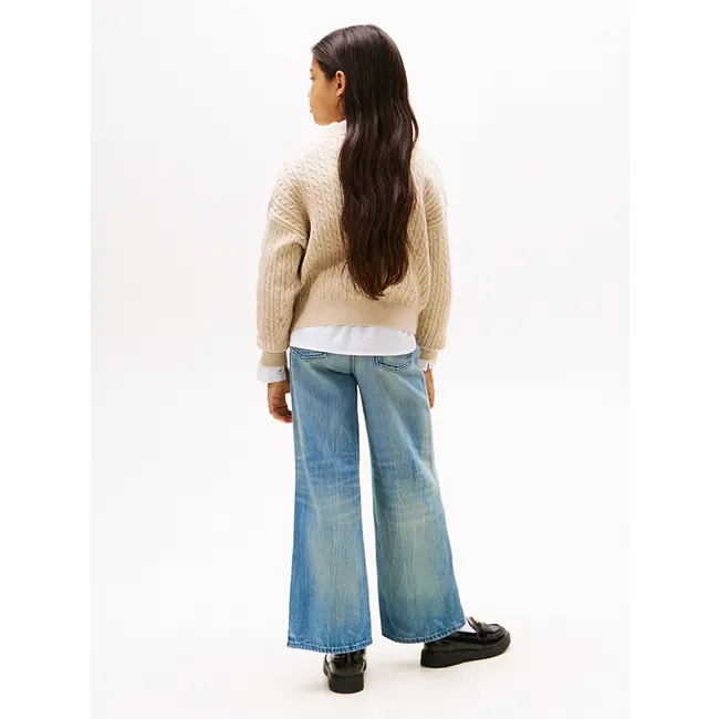 CABLE SWEATER, AFO Malted Milk Heather