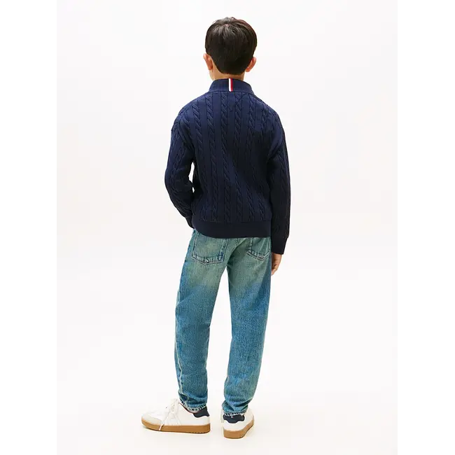 COTTON CABLE HALF ZI, C1G Dark Night Navy