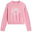 HEART JACQUARD SWEAT, THC Mystic Pink