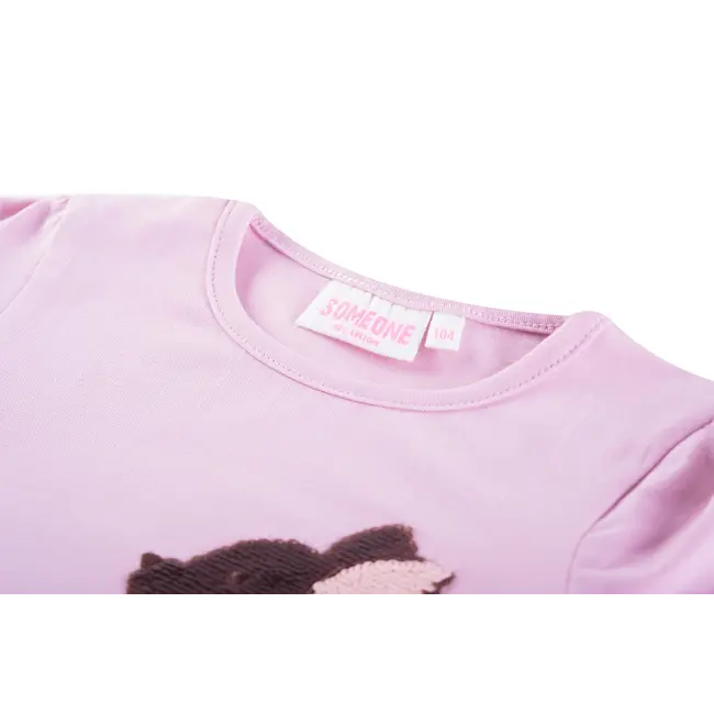 T-shirt long sleeves DEERY-SG-03-C LIP Light Pink