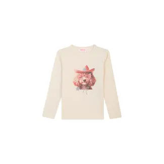 Someone T-shirt long sleeves DAPHNE-SG-03-F DRE DARK ECRU