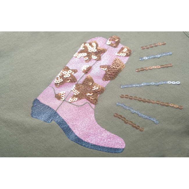 T-shirt long sleeves DAPHNE-SG-03-E K KHAKI