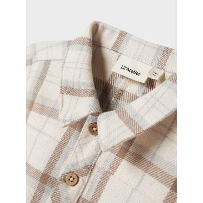 NBMOtis Ls Loose Shirt Jacket Turtledove