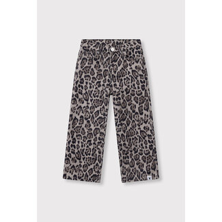 Alix the Label kids woven wide leg jaguar denim pants - 601 ANIMAL -