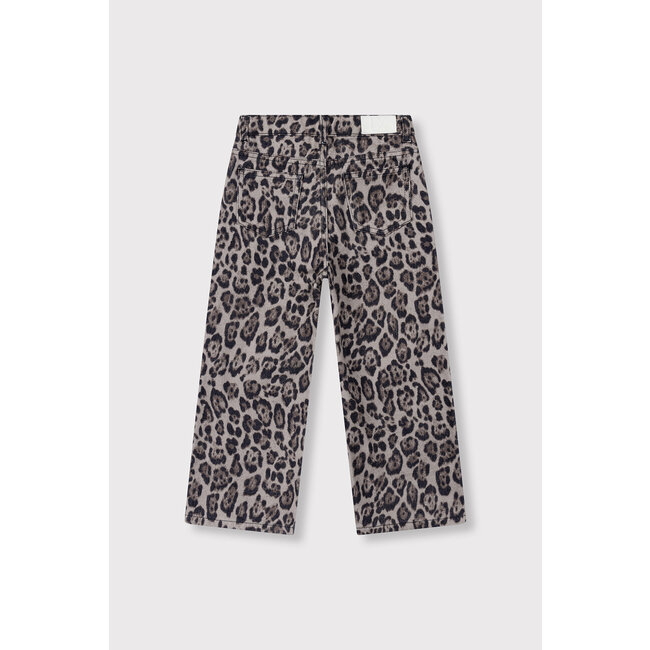 kids woven wide leg jaguar denim pants - 601 ANIMAL -