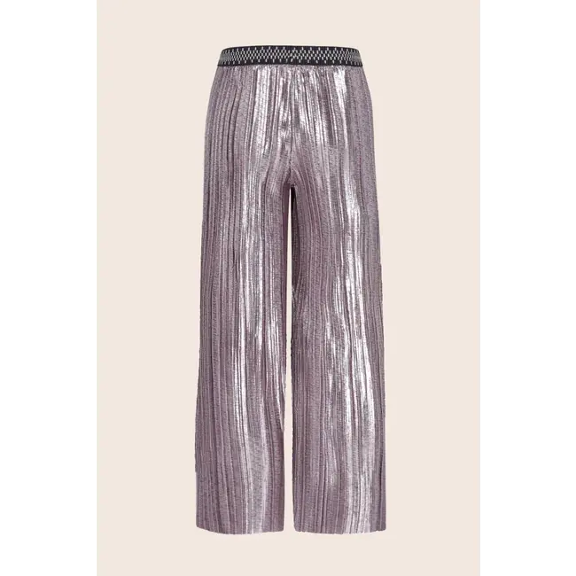 Folly Flo girls plissé glitter pant 820 Silver