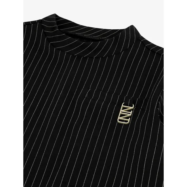 Jane Pinstripe Top 9000 Black
