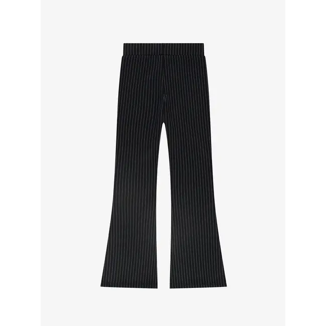 Jane Pinstripe Flared Pants 9000 Black