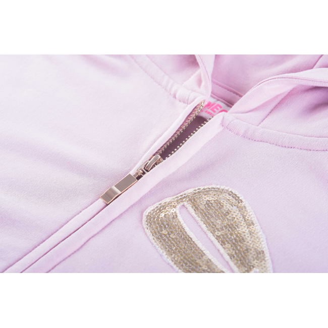 Sweatvest long sleeves LIZANNE-SG-08-K LIP Light Pink