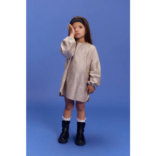 Kids Knitted Silver Dress