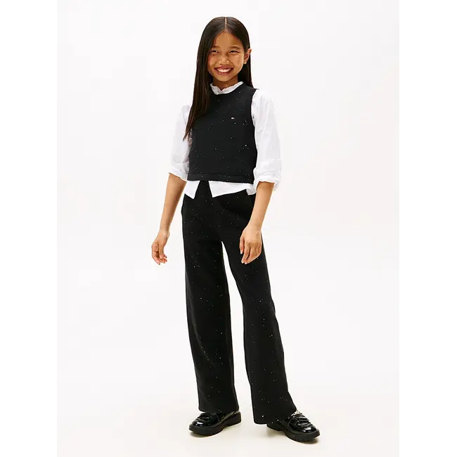 SEQUINS RIB TOP, BDS Black