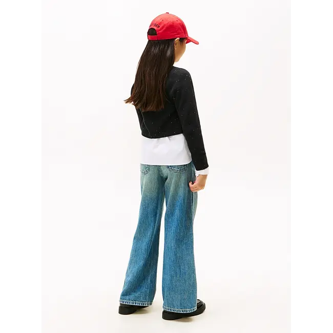 SEQUINS RIB CARDIGAN, BDS Black