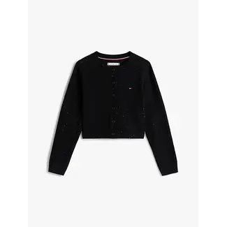 Tommy Hilfiger SEQUINS RIB CARDIGAN, BDS Black