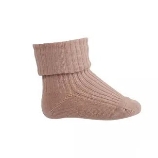 MP Denmark Cotton Rib Baby Socks/Wood Rose/188
