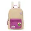 Teddy Midi Rugzak Ecru/Purple