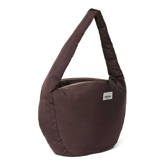 Puffy Crossbody Bag Brown