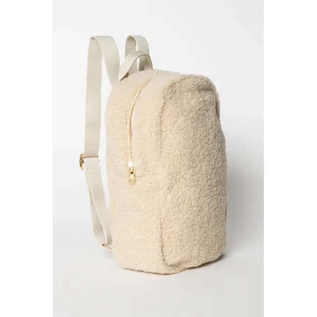 Teddy Mini Rugzak Ecru