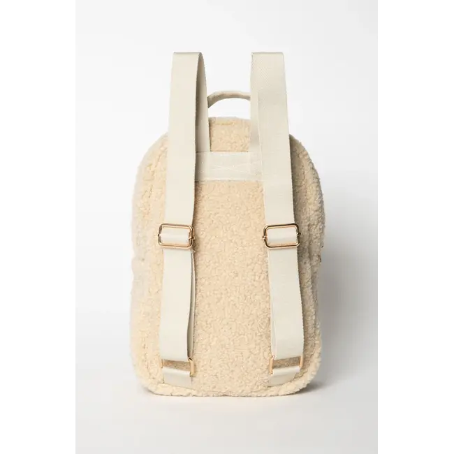 Teddy Mini Rugzak Ecru