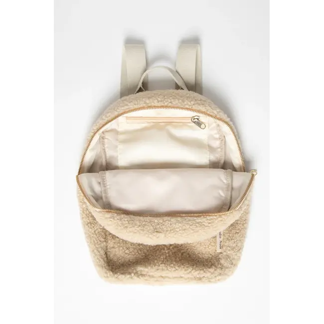 Teddy Mini Rugzak Ecru