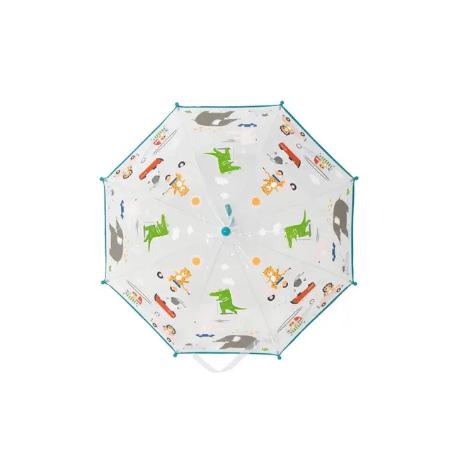 PARAPLU TRANSPARANT DIEREN EN VOERTUIGEN