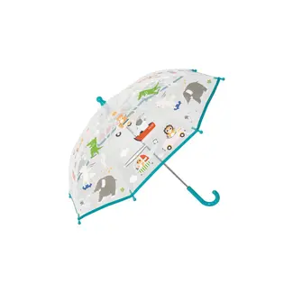Little L PARAPLU TRANSPARANT DIEREN EN VOERTUIGEN
