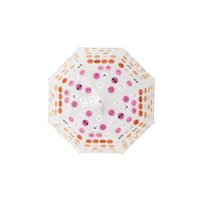 PARAPLU TRANSPARANT EMOIJS