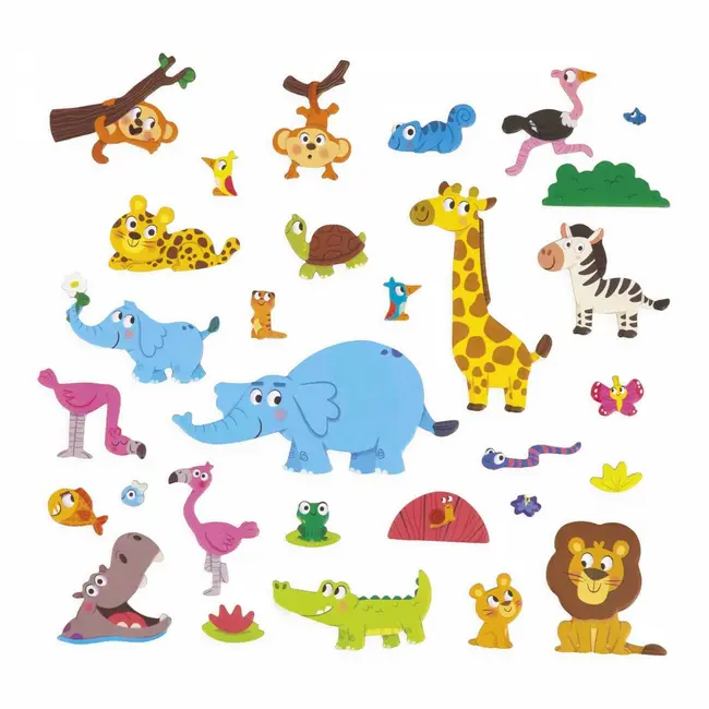 Janod Magneti Stories-Afrikaanse Dieren