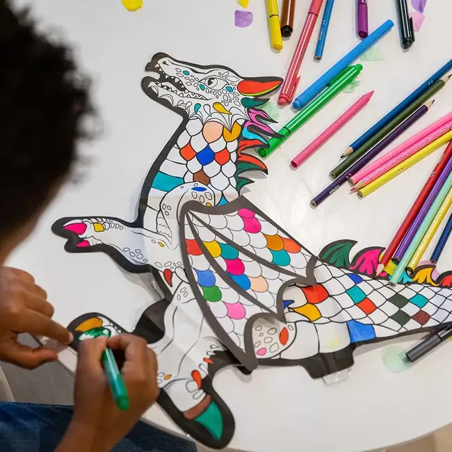 Ara Creative Opblaasbare Kleurplaat Draak