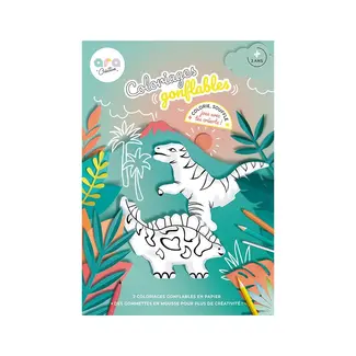 Ara Creative Ara Creative Opblaasbare Kleurplaat Dino