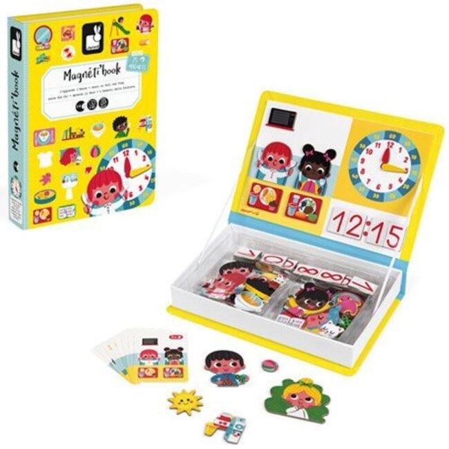 Janod Magnetibook - klok kijken -