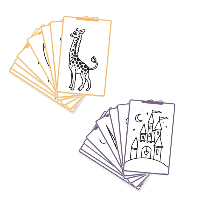 REFIL KIDYDRAW MINI Tekeningen "dinosaurussen" en "sterrenstelsel -