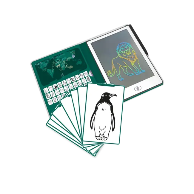 KIDYDRAW-MINI Tekenblok 30 Dieren over de hele wereld -