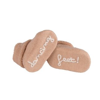 Bam Bam Socks Dancing Feet Beige  - Sokjes Dancing Feet Bam Bam -
