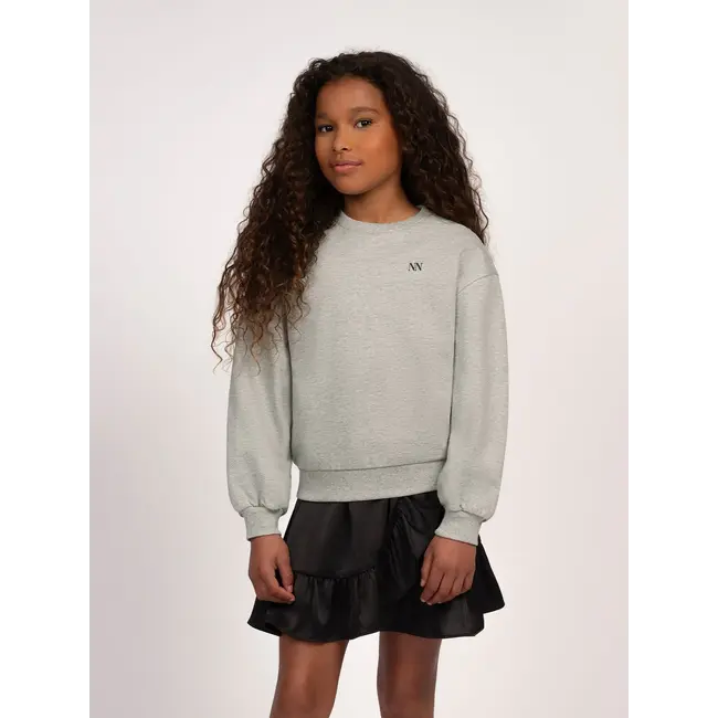 Aila Melange Sweatshirt 8000 Grey Melange