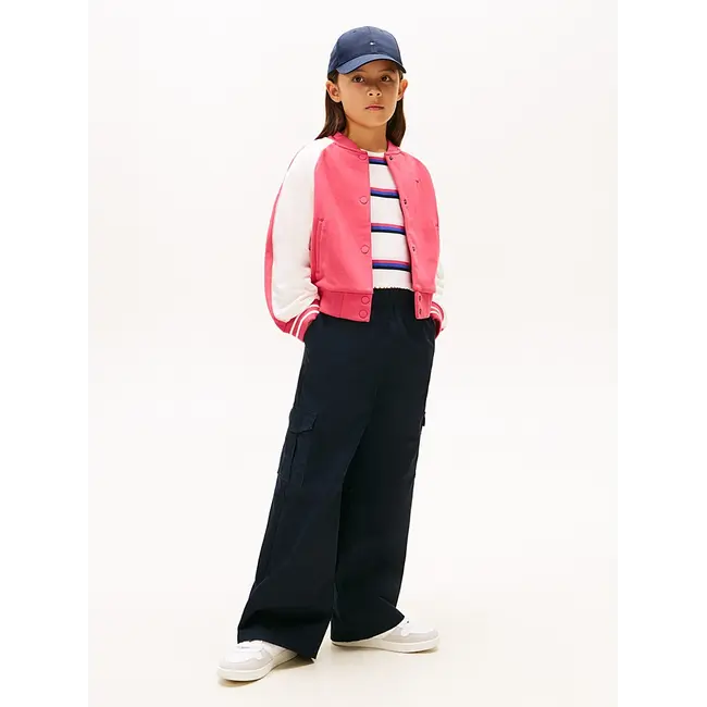 COL BLOCK EMB VARSIT, XI5 Vintage Cerise/Ancient White