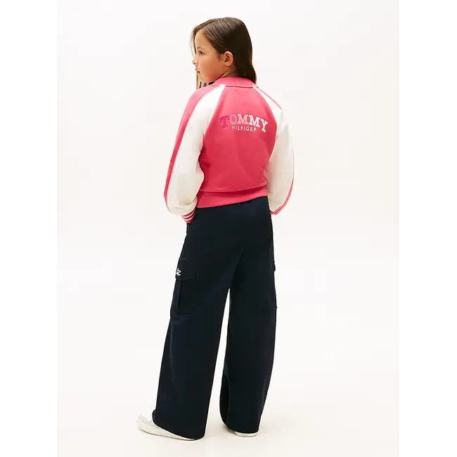 COL BLOCK EMB VARSIT, XI5 Vintage Cerise/Ancient White