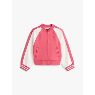 Tommy Hilfiger COL BLOCK EMB VARSIT, XI5 Vintage Cerise/Ancient White