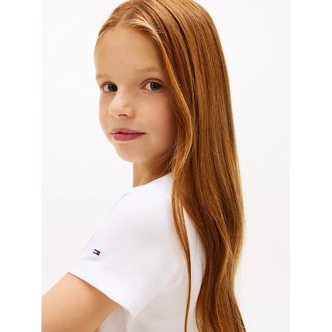 TOMMY FOIL TEE SS, YBR White