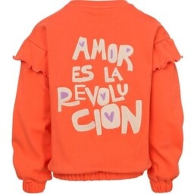 2601-7308-226 Little ruffle sweater 226 Coral