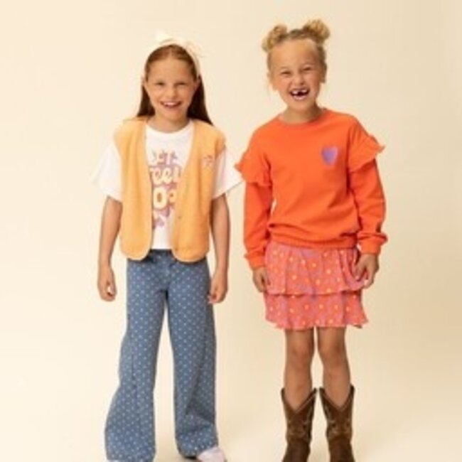 2601-7308-226 Little ruffle sweater 226 Coral