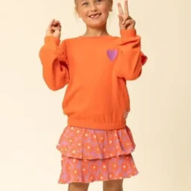 2601-7308-226 Little ruffle sweater 226 Coral