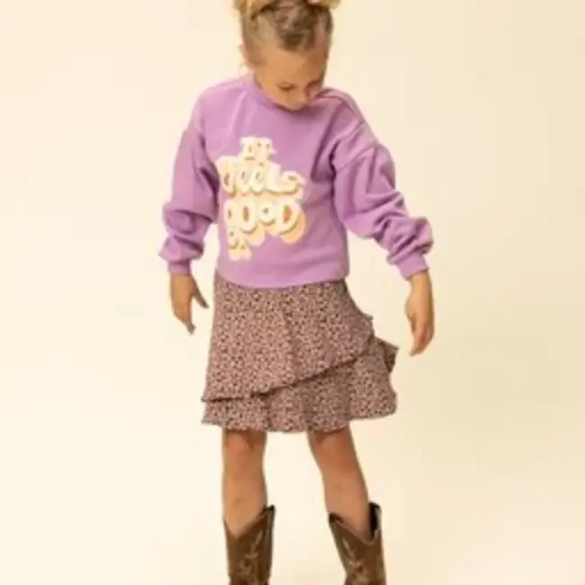 2601-7310-610 Little printed sweater 610 Lilac