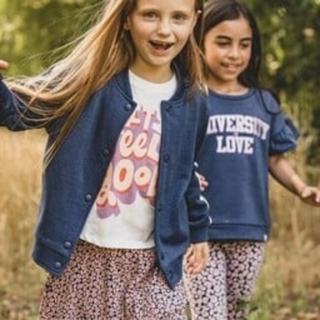 2601-7339-167 Little lurex sweat jacket 167 Dark blue