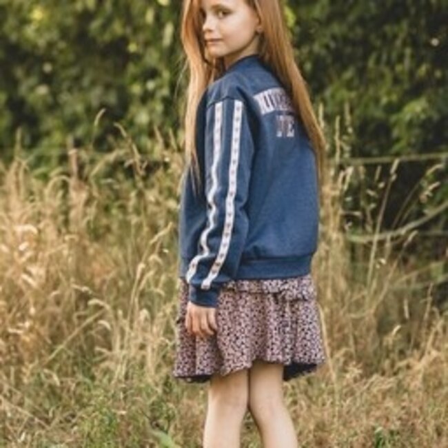 2601-7339-167 Little lurex sweat jacket 167 Dark blue