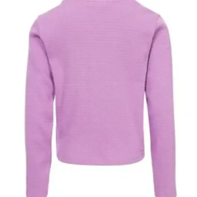 2601-7412-610 Little ajour rib T-shirt l/s 610 Lilac