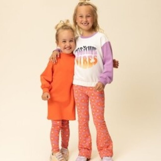 2601-7605-985 Little flare pants 985 Floral Spring