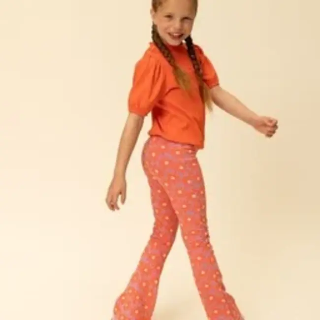 2601-7605-985 Little flare pants 985 Floral Spring