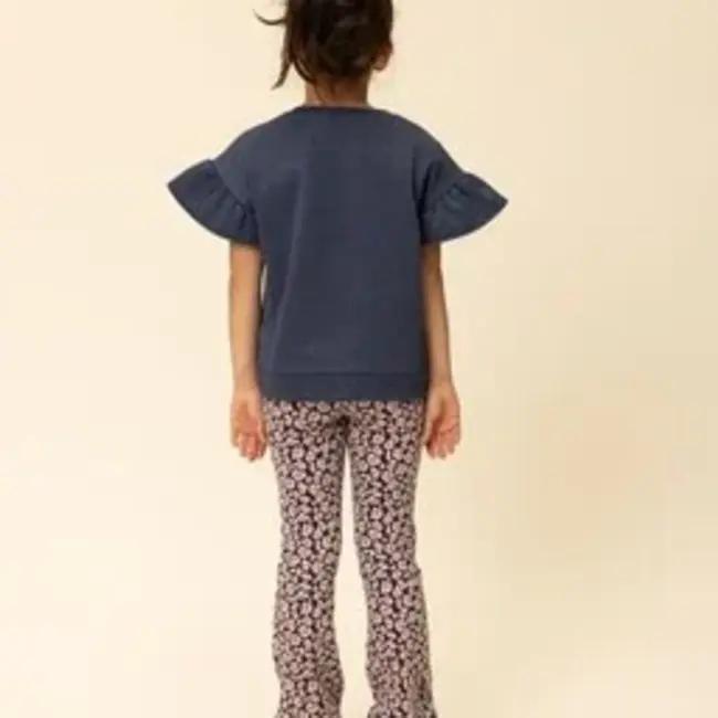 2601-7616-897 Little jacquard pants 897 Blue leopard